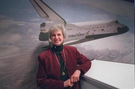 Grace Corrigan, shown here in a Globe file photo, spent years educating students about space. 
